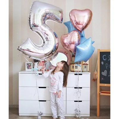 Шары подарок девочке день рождения 1 2 3 4 года 5 6 7 8 лет INFANT  138028461 купить за 268 ₽ в интернет-магазине Wildberries