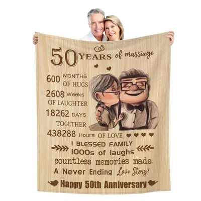 Плакетка на день свадьбы А4 Золотая свадьба начало 50 лет совместной свадьбы  210×297 мм