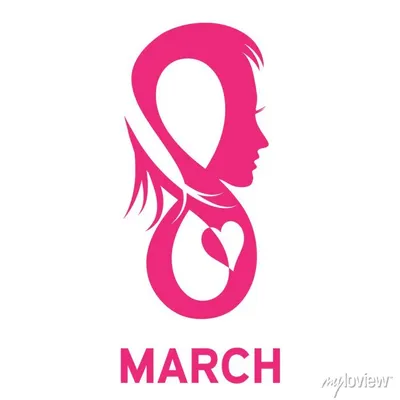 абстрактная открытка с розовым рисунком на международный женский день 8  марта вектор PNG , праздновать, праздничный, восемь PNG картинки и пнг  рисунок для бесплатной загрузки