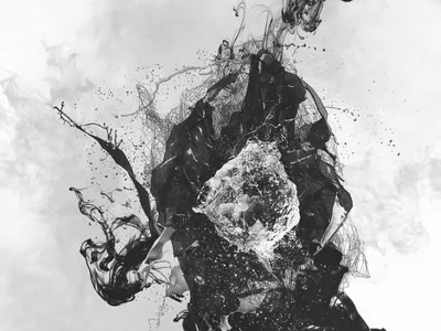 Принт Изобразительного Искусства Фото Черно-Белый 18 - Абстракция -  СЮРРЕАЛИЗМ - Фото - Черного - белые (AC6L3M) | ArtsDot.com