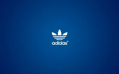 Обои на рабочий стол Adidas / Адидас логотип на голубом фоне, обои для  рабочего стола, скачать обои, обои бесплатно