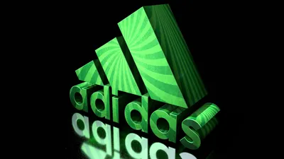 Игра света и теней выделят логотип Adidas | Обои для телефона