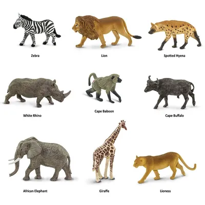 африканские животные мультяшные в лесу Иллюстрация вектора - иллюстрации  насчитывающей пуща, шарж: 215643449