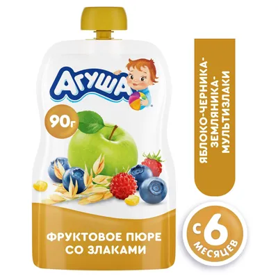 Творог Агуша Засыпайка клубника банан и мелисса 3.8% (100 г) - IRMAG.RU