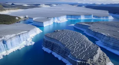 Пилоты сняли, как разрушается самый большой айсберг в мире