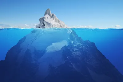 айсберг в воде, векторная иллюстрация Stock Illustration | Adobe Stock