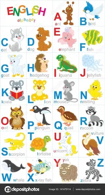 английский алфавит животные картинки - Поиск в Google | Animal alphabet  printable, Cartoons zoo, Animal alphabet letters