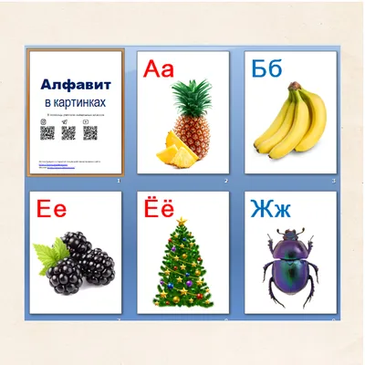 Игра \"Весёлая азбука\" Русский алфавит с картинками+набор букв 62 шт 3+