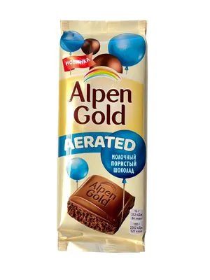 Шоколад ALPEN GOLD С арахисом и кукурузными хлопьями 85г м/у - Заказать |  Цена 605 тг. | Доставка