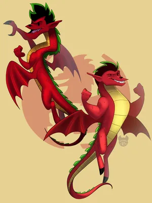 Иллюстрация Американский дракон 🐉 | Illustrators.ru