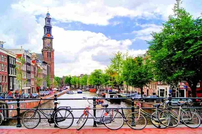 Субъективная Бельгия: Такой разный Амстердам. Тишь и благодать - утренний  город и Vondelpark.