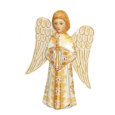 Ангел Хранитель, малый деревянный расписной - купить в православном  интернет-магазине Ладья