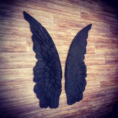 Фото Ангел с черными крыльями сидит в палате с умирающими людьми
