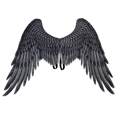 Ангел с большими черными крыльями,…» — создано в Шедевруме