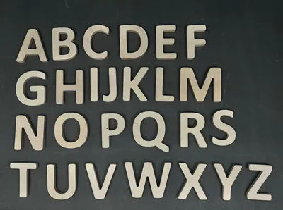 Английский алфавит - виниловые буквы наклейки на стену