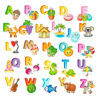 Английский алфавит для детей с животными