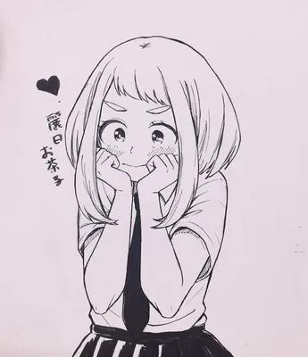 Картинки для срисовки аниме девушки с ушками лёгкие и красивые милые (33 шт)