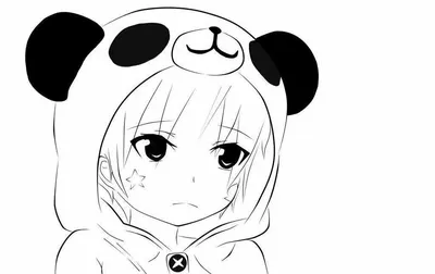 Тянки черно белые рисунки аниме (50 фото) » рисунки для срисовки на  Газ-квас.ком