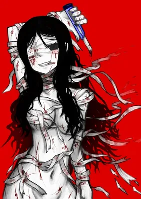 Wallpaper | Anime | photo | picture | blood, girl, face