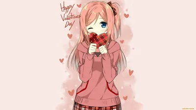 Happy Valentine's Day. Anime Art. | Пикабу