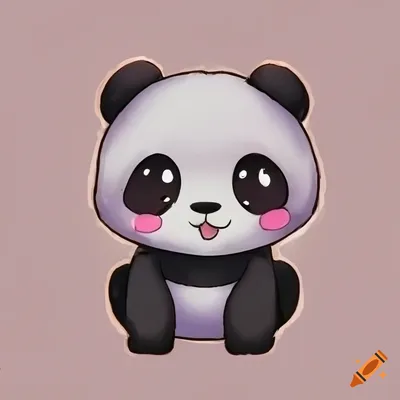 Kawaii panda, anime panda Stock Illustration | Adobe Stock