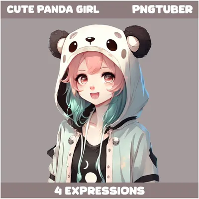 Panda anime girl Digital Art by Isaac Sanchez - Fine Art America