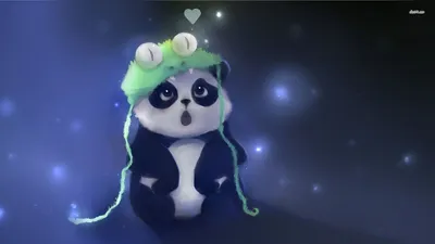 Cute anime panda on Craiyon