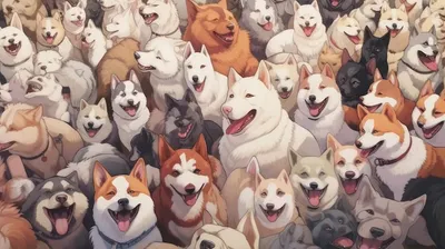 Dog Anime Tail Легендарное существо, Собака, легендарное существо,  млекопитающее, животные png | PNGWing