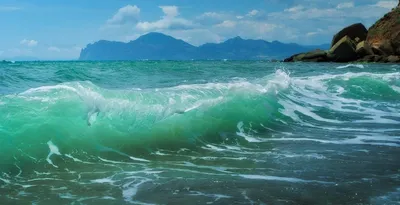 Гифка волна море безмятежный гиф картинка, скачать анимированный gif на  GIFER от Petus