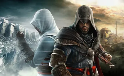 Фотографии Assassin's Creed: Revelations воин мужчина Ezio, Altair