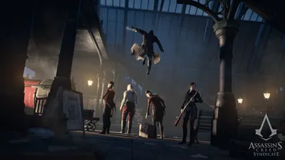 Фото Assassin's Creed Syndicate мужчина Игры в прыжке 1920x1080