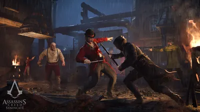 Фотография Assassin's Creed Syndicate Мужчины сражение 4480x2520