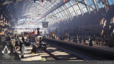 Assassin's Creed Syndicate Train Stations, Olivier Carignan | Assassins  creed syndicate, Steampunk city, Assassins creed