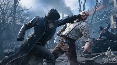 Фотографии Assassin's Creed Syndicate Мужчины Кровь Игры капюшоне