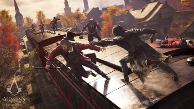 Обои для рабочего стола Assassin's Creed Syndicate Мужчины 4480x2520