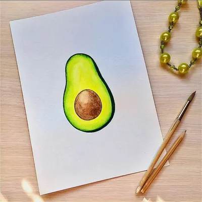 Рисунок авокадо для срисовки легкие (42 фото) - drawpics.ru