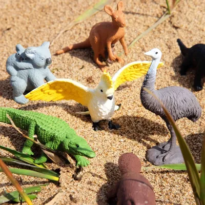 Фигурки для детей животные Австралии, набор из 6 игрушек ВЕСНА 50258953  купить за 626 ₽ в интернет-магазине Wildberries