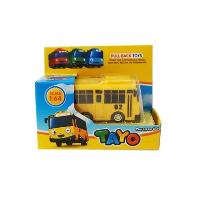 4 цвета, мультяшный автобус TAYO, мини-автобус, тянущийся назад, игрушки,  Корейская аниме модель автобусов, детские развивающие игрушки, подарки для  детей на день рождения | AliExpress