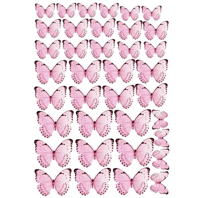 Макет для пищевой печати «Бабочки розовые» - Цена в Москве
