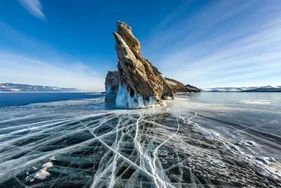 Байкал зимой | Lac baïkal, Lac, Paysage littoral