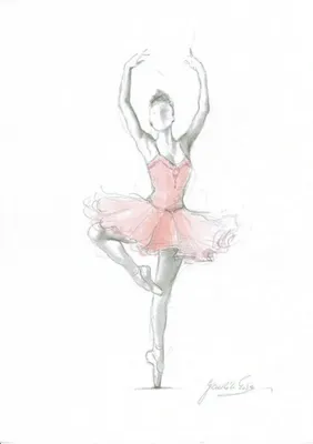 Картинка для срисовки балерина (21 шт)