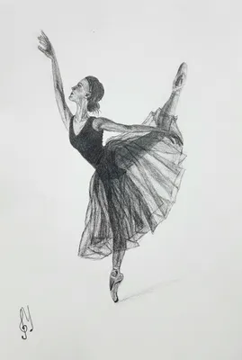 Картинки балерины для срисовки - 84 фото