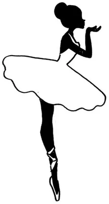 Силуэт балерины рисунок - 68 фото