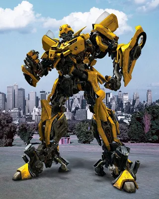 Купить постер \"Автоботы Оптимус Прайм (Optimus Prime) и Бамблби (Bumblebee)  – герои фильма \"Трансформеры\" (Transformers)\" с доставкой недорого |  Интернет-магазин \"АртПостер\"