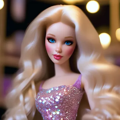 Барби,очень длинные живые волосы,…» — создано в Шедевруме