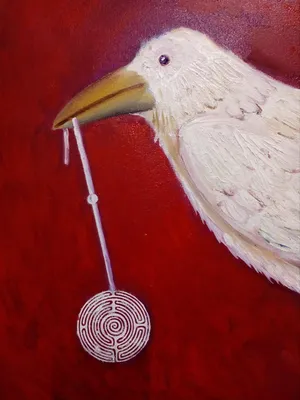 Белая ворона» картина Янина Александра (бумага, карандаш) — купить на  ArtNow.ru