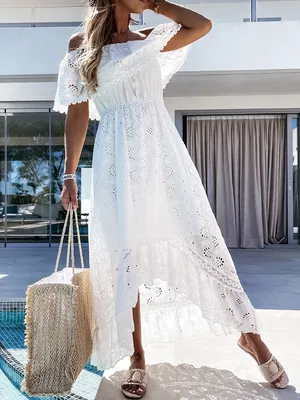 Белое свадебное платье с рукавами буфами купить в Москве