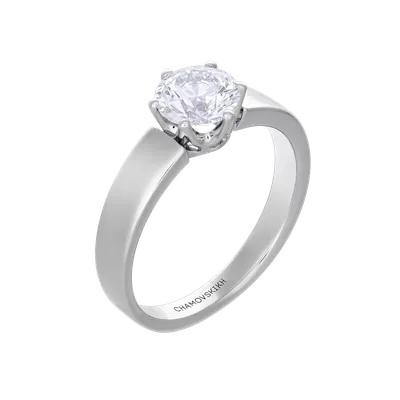 Обручальное кольцо из белого золота 6 мм SOKOLOV: Белое золото 585° пробы  89405 — купить в ювелирном интернет-магазине Novikov24