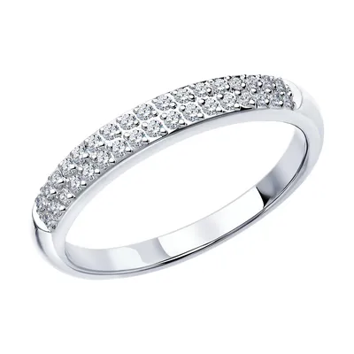 Обручальное кольцо из белого золота 2,5 мм SOKOLOV с бриллиантом: Белое  золото 585° пробы 90208 — купить в ювелирном интернет-магазине Novikov24