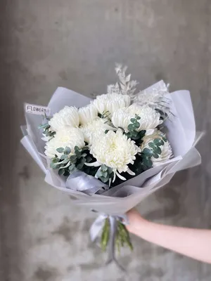 Купить Белые хризантемы в Москве недорого с доставкой